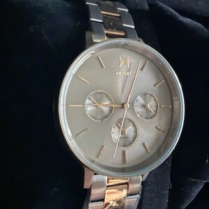 MVMT Nova Orion Rose Gold and gunmetal Watch with bracelet